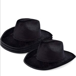 Black velvet cowboy hats 12 total